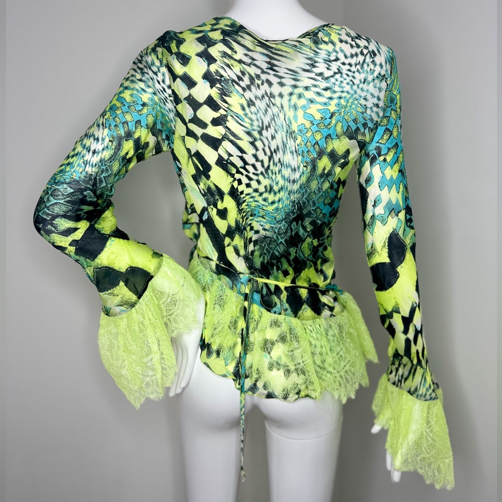 Roberto Cavalli 2003 psychedelic silk top - Picture 4 of 7